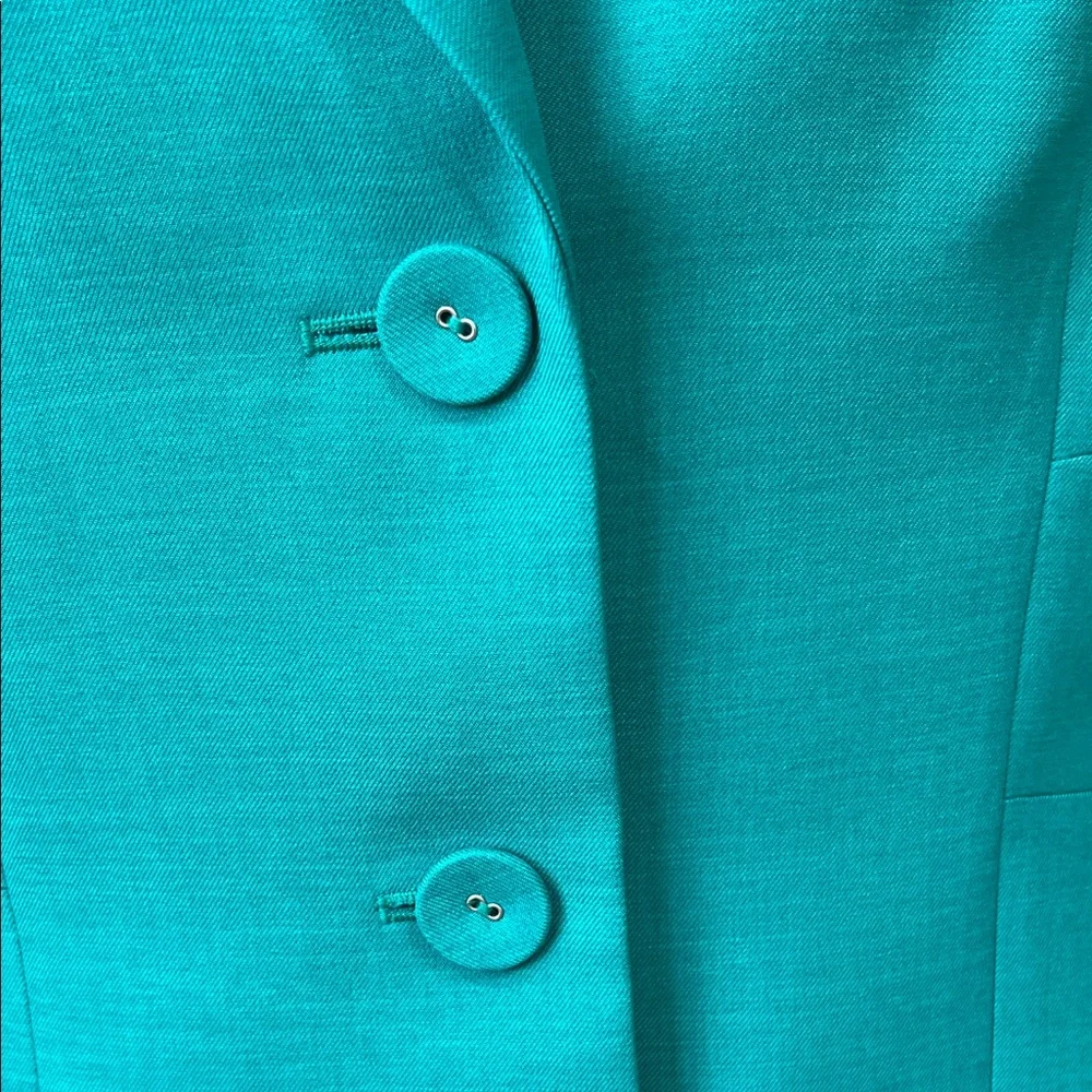Kasper Green Blazer Suit Jacket Sz 16 - Picture 5 of 8